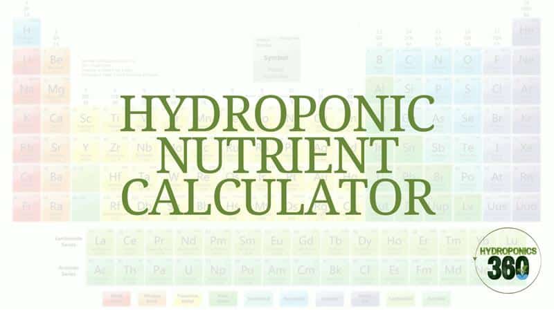 Hydroponic Nutrient Calculator